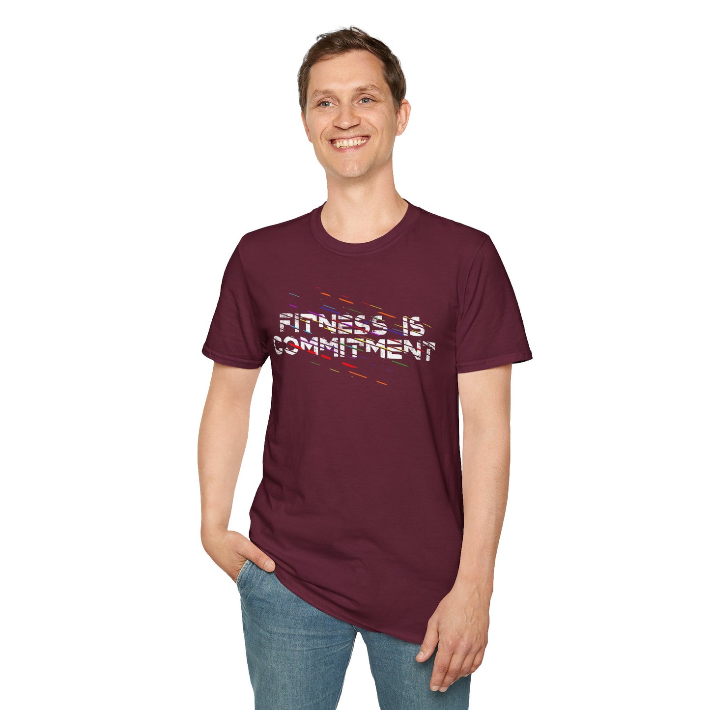 Unisex T-Shirt - FITNESS IS COMMITMENT