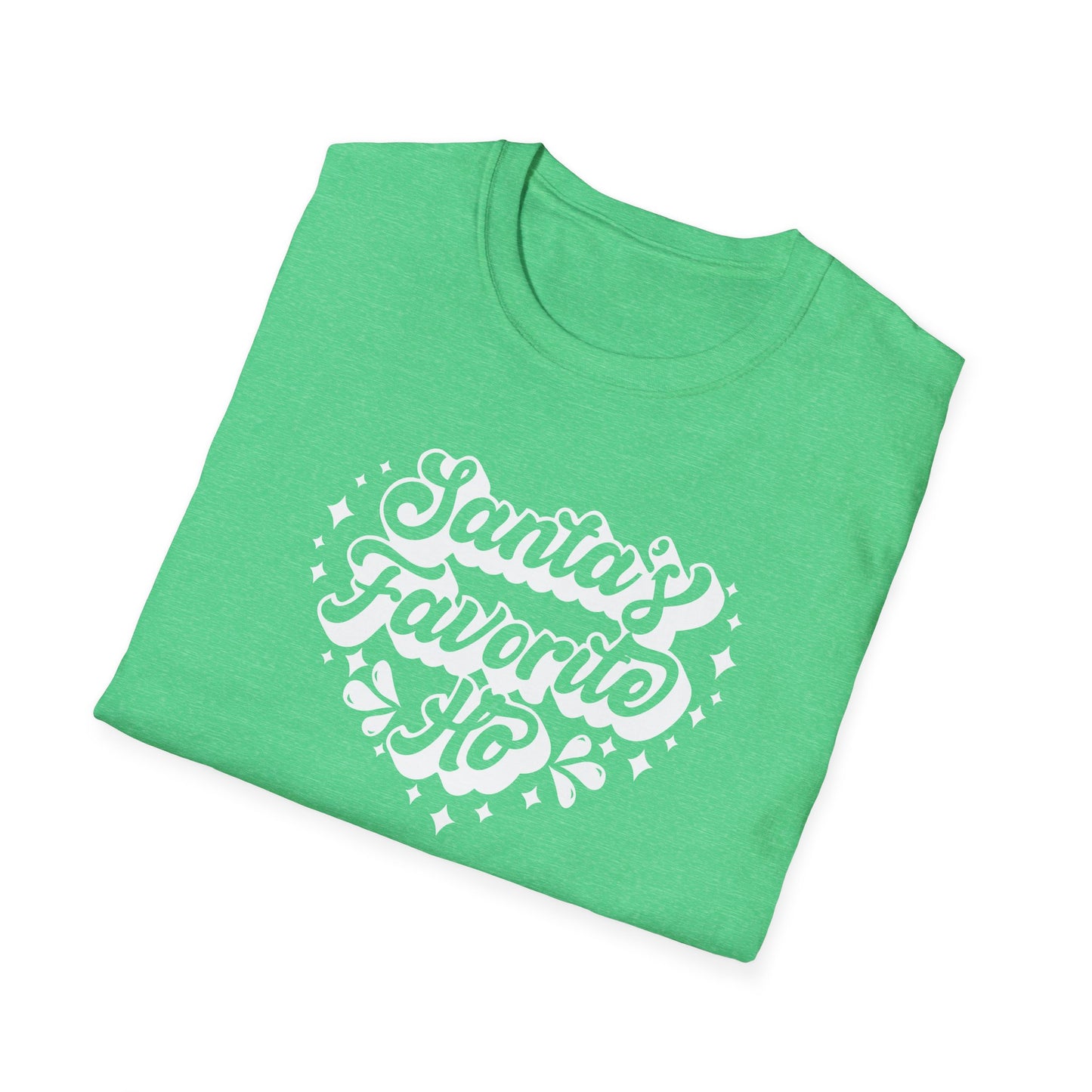 SANTA'S FAVORITE HO - Unisex Softstyle T-Shirt