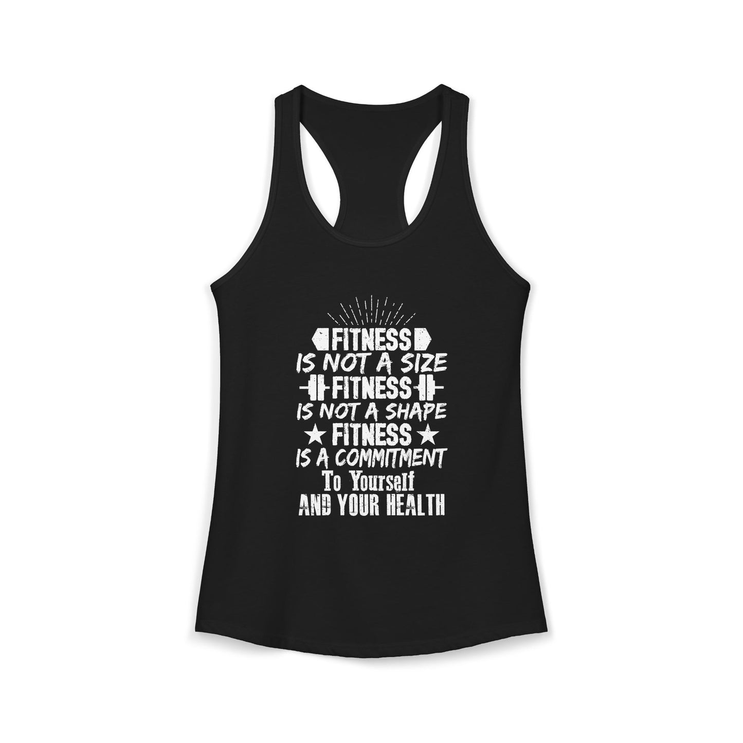 Women's Racerback Tank - FITNESS IS NOT A SIZE