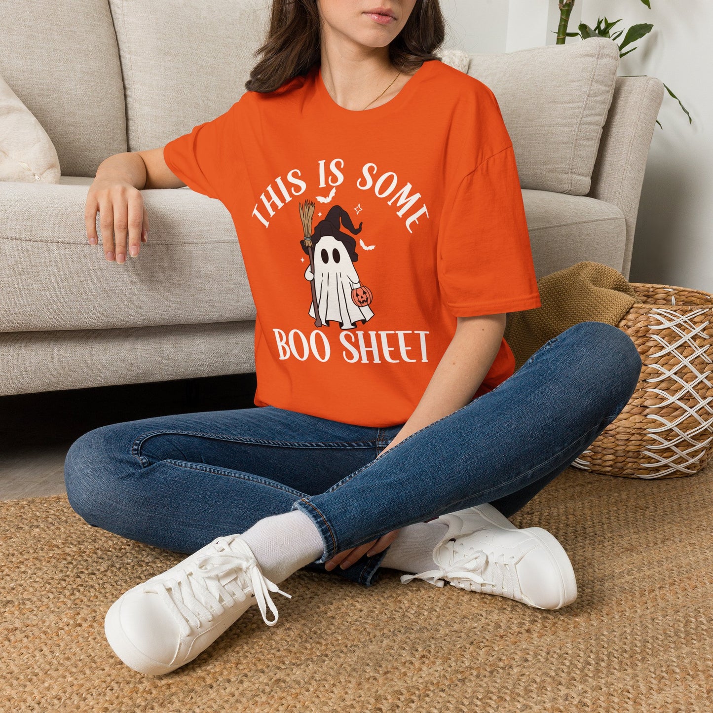 Unisex T-Shirt — "This Is Some Boo Sheet" Cute Halloween
