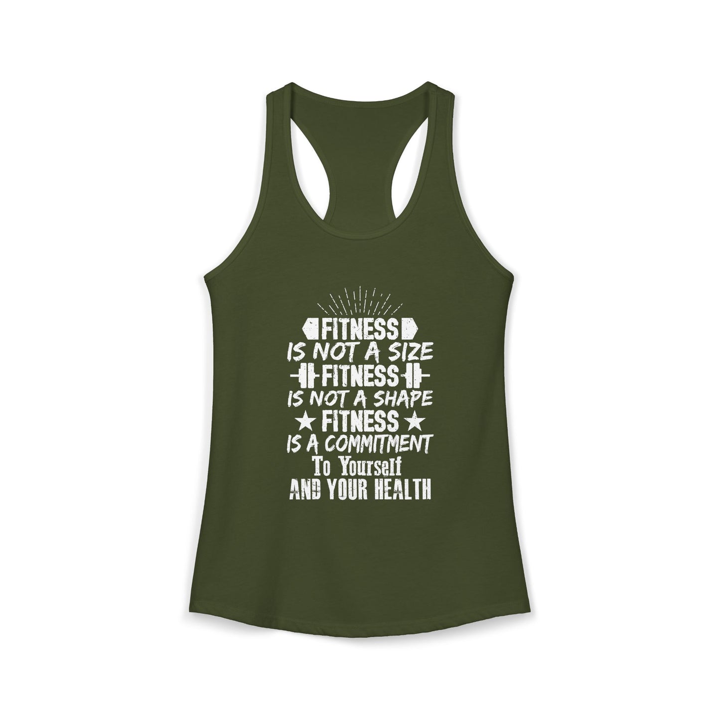 Women's Racerback Tank - FITNESS IS NOT A SIZE