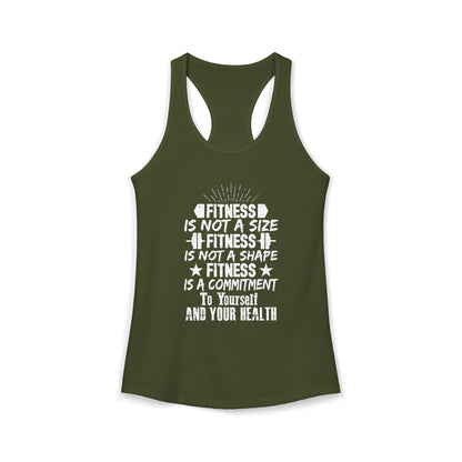 Women's Racerback Tank - FITNESS IS NOT A SIZE
