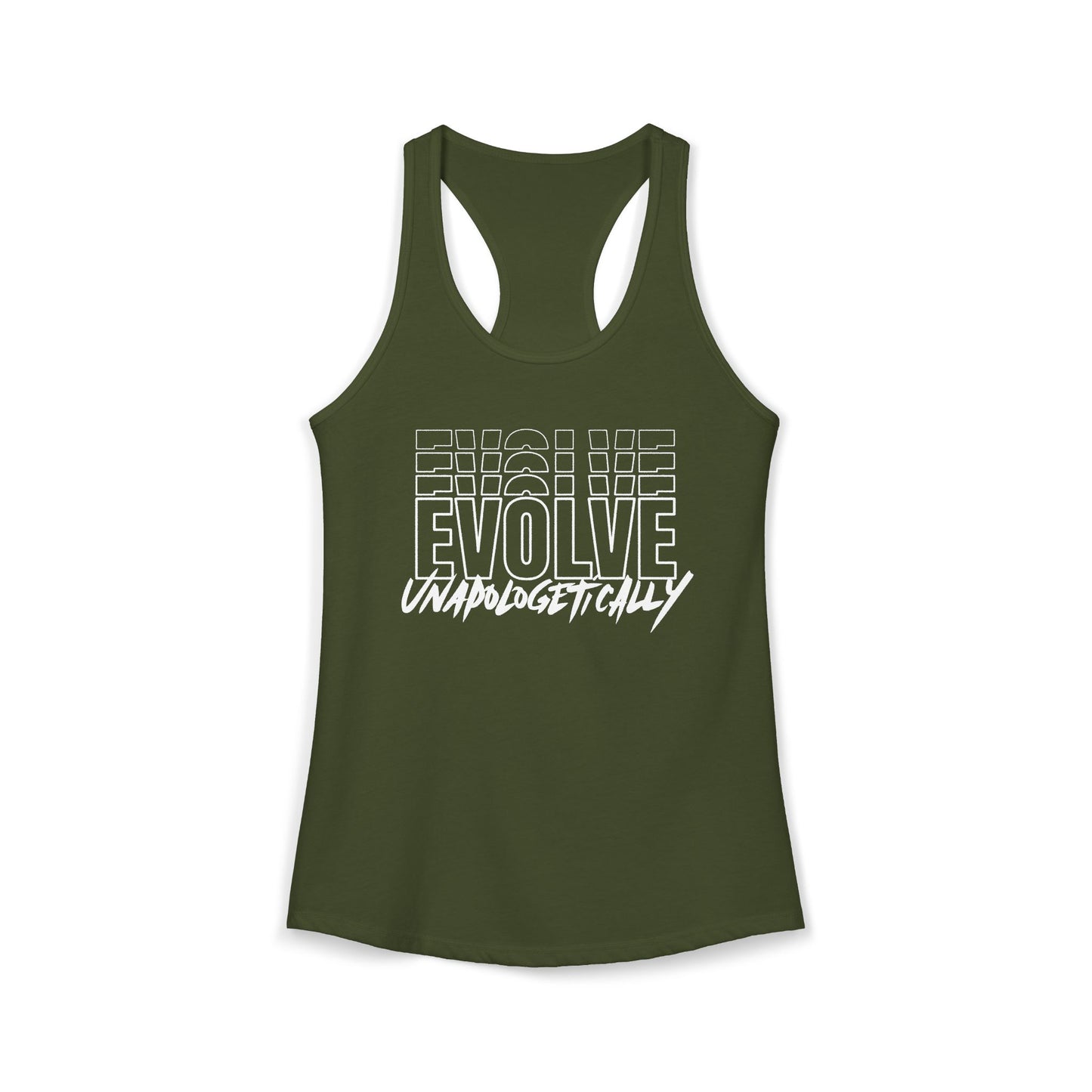Women's Racerback Tank - EVOLVE UNAPOLOGETICALLY