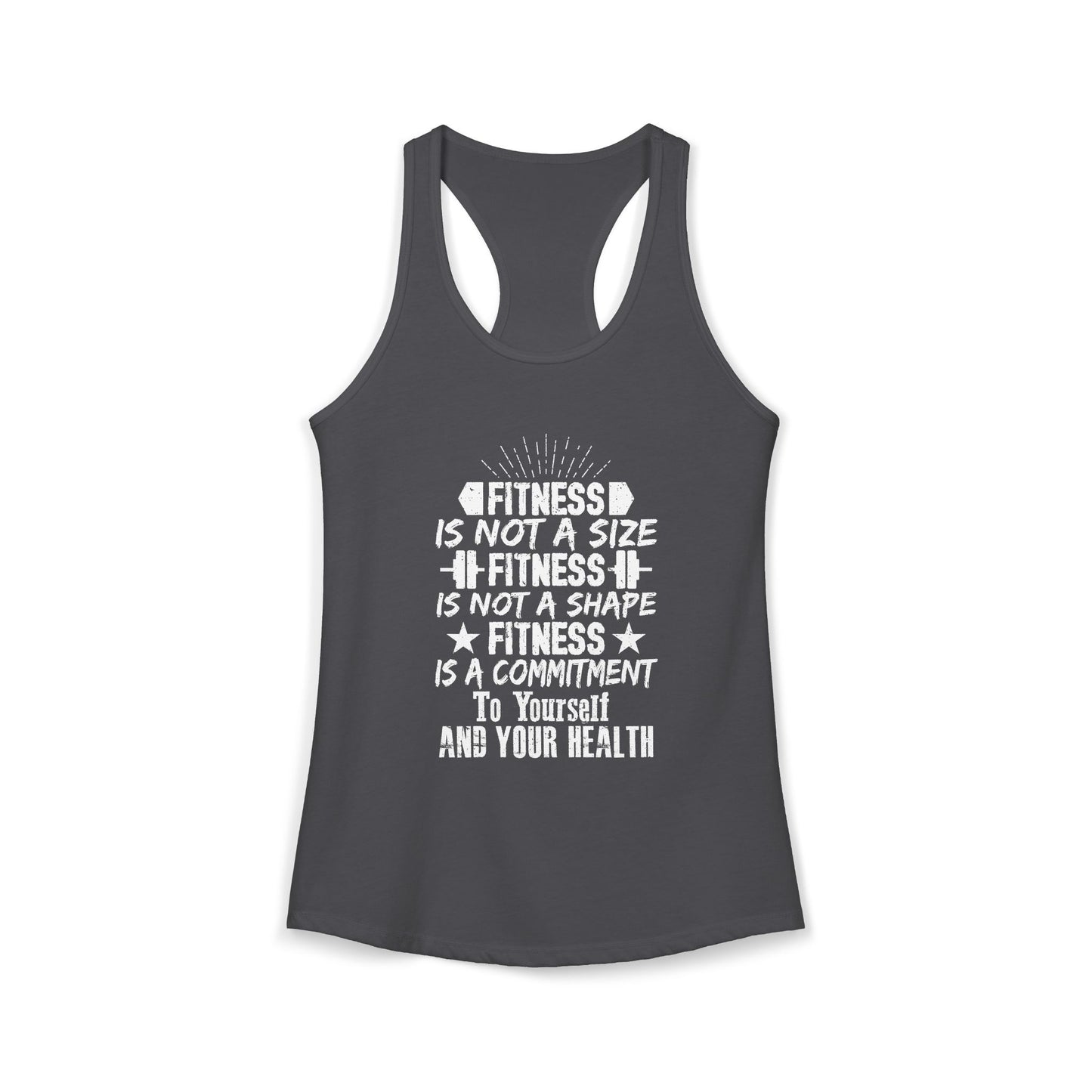 Women's Racerback Tank - FITNESS IS NOT A SIZE