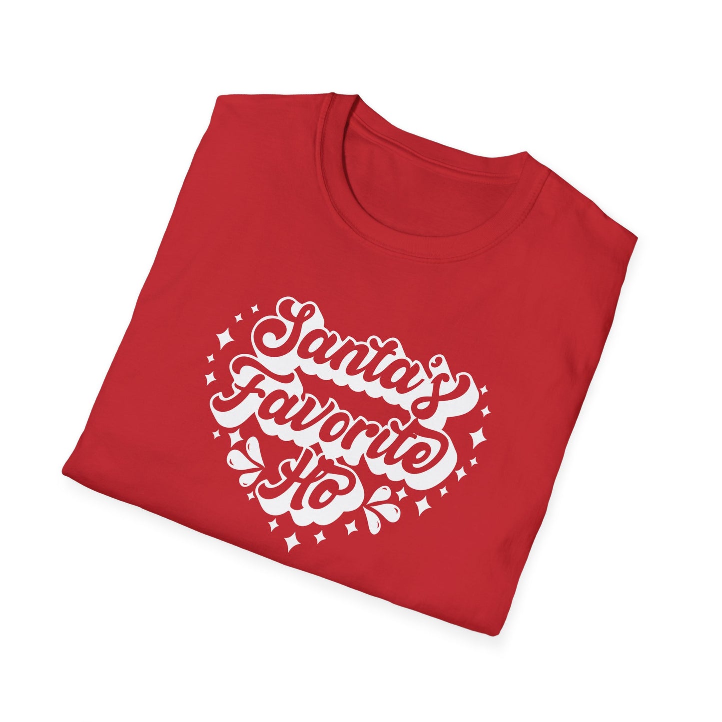 SANTA'S FAVORITE HO - Unisex Softstyle T-Shirt