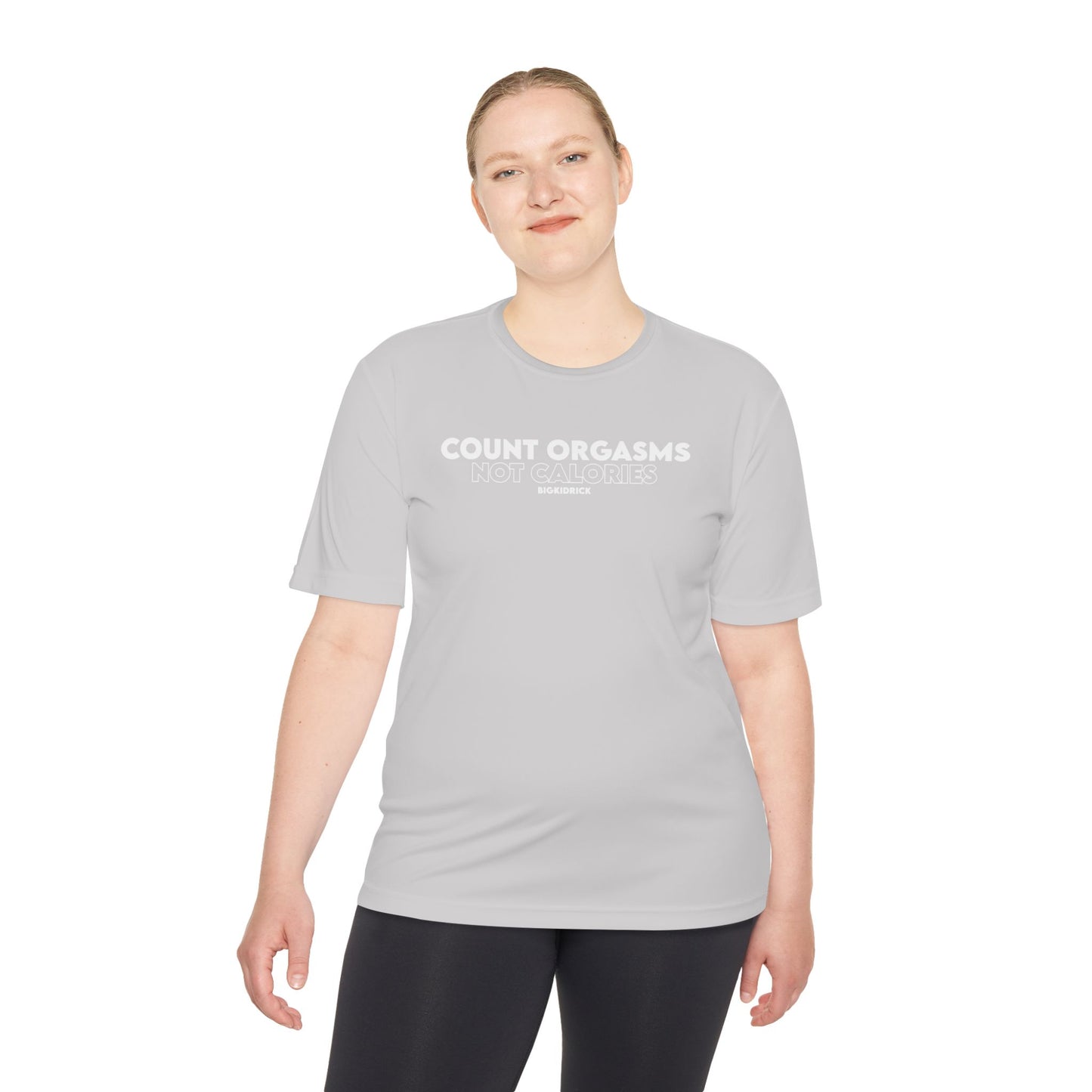 Unisex Moisture Wicking - COUNT ORGASMS NOT CALORIES (new)