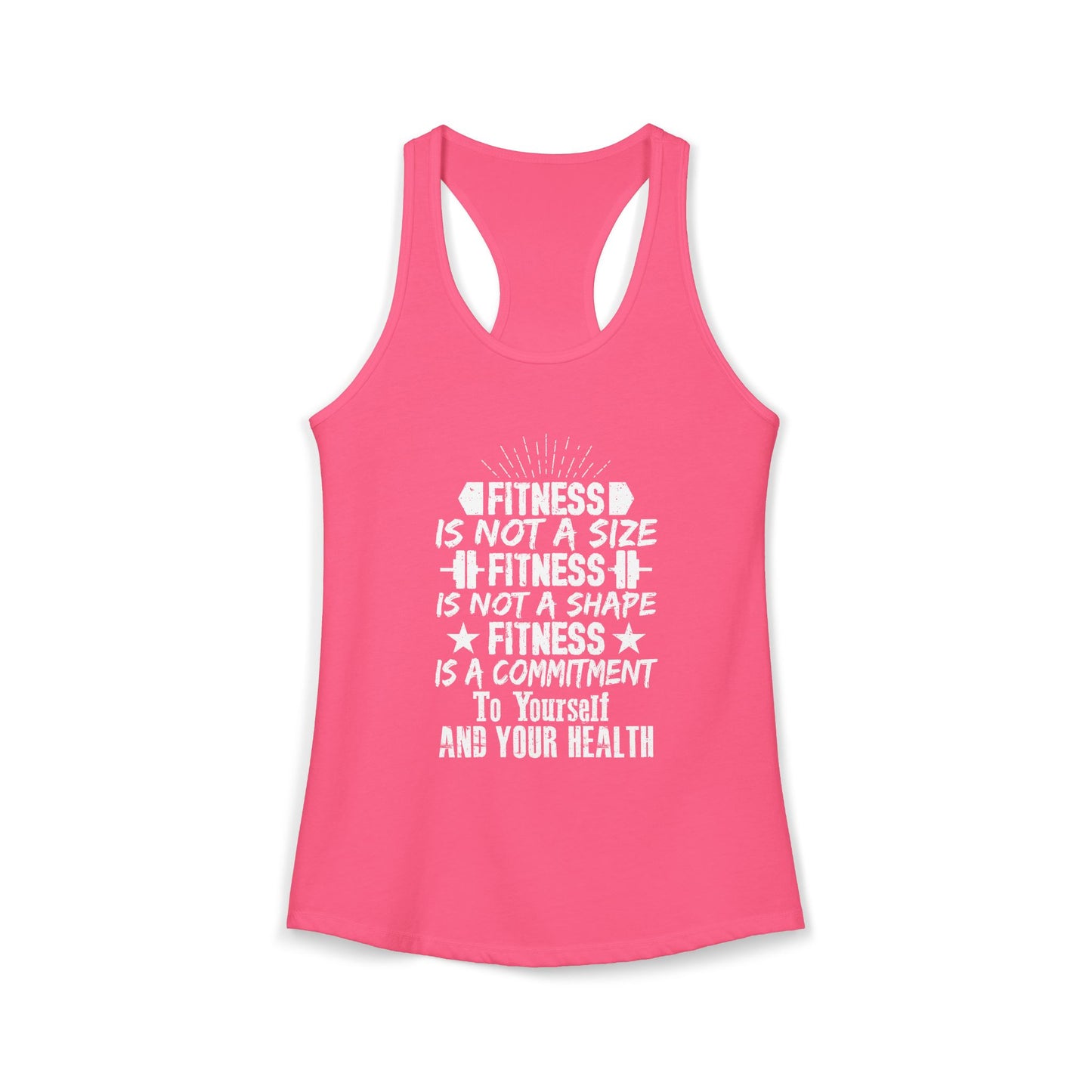 Women's Racerback Tank - FITNESS IS NOT A SIZE