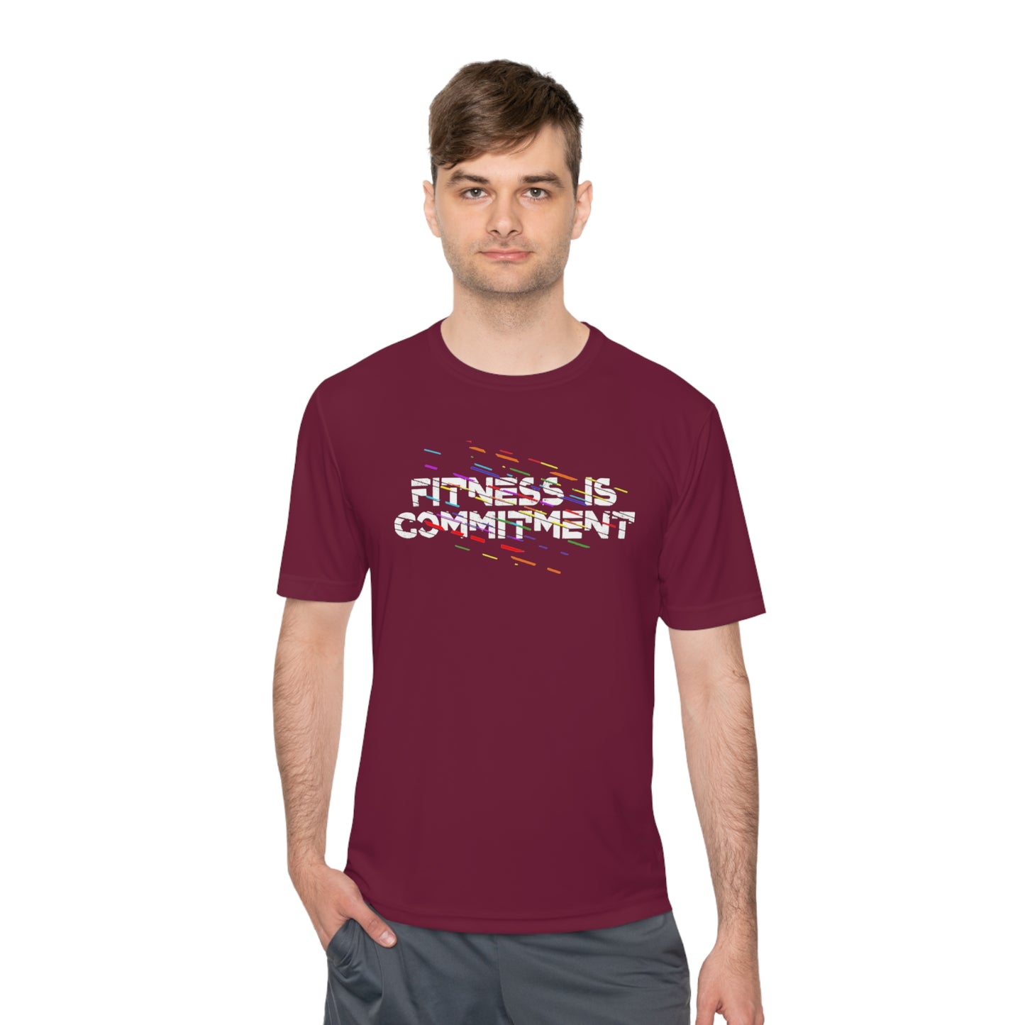 Unisex Moisture Wicking - FITNESS IS COMMITMENT