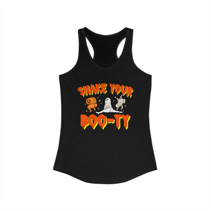 Women's Racerback Tank - SHAKE YOUR BOO-TY Halloween