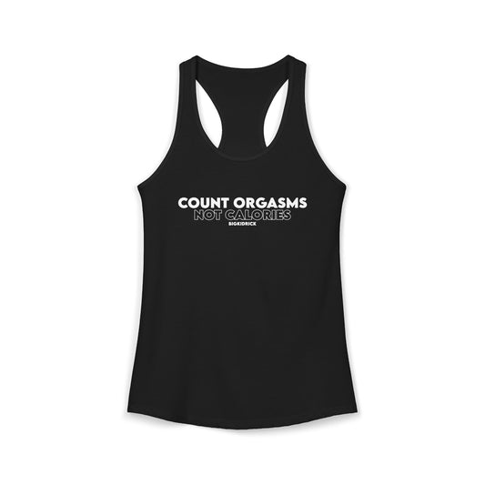 Women's Racerback Tank - COUNT ORGASMS (new)