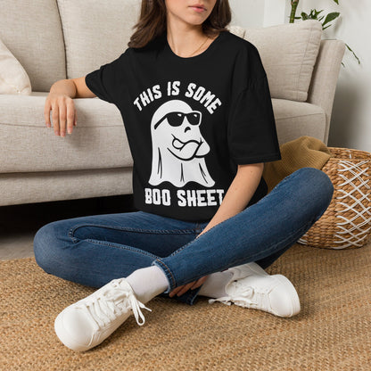 Unisex T-Shirt — "This Is Some Boo Sheet" Grumpy Halloween