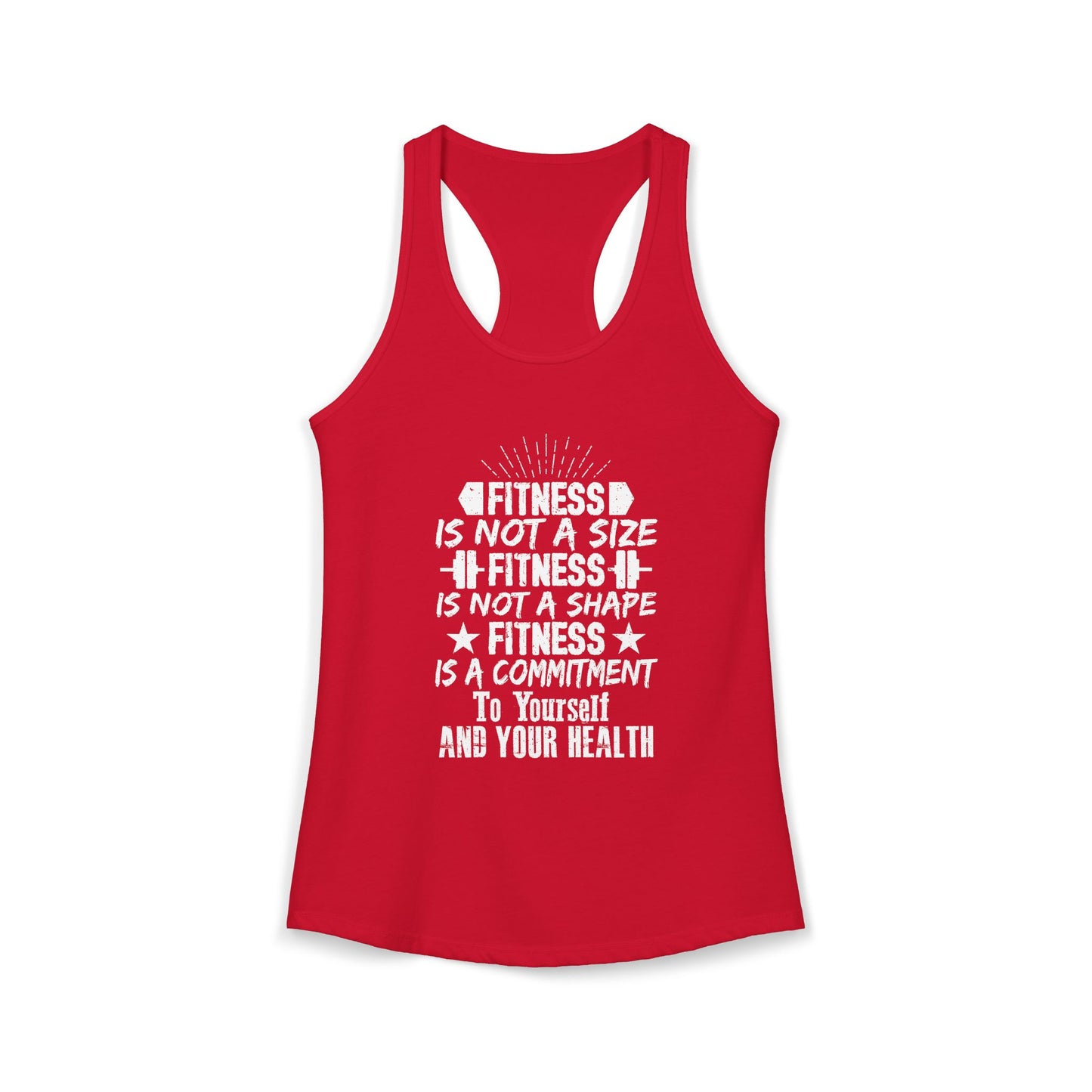 Women's Racerback Tank - FITNESS IS NOT A SIZE