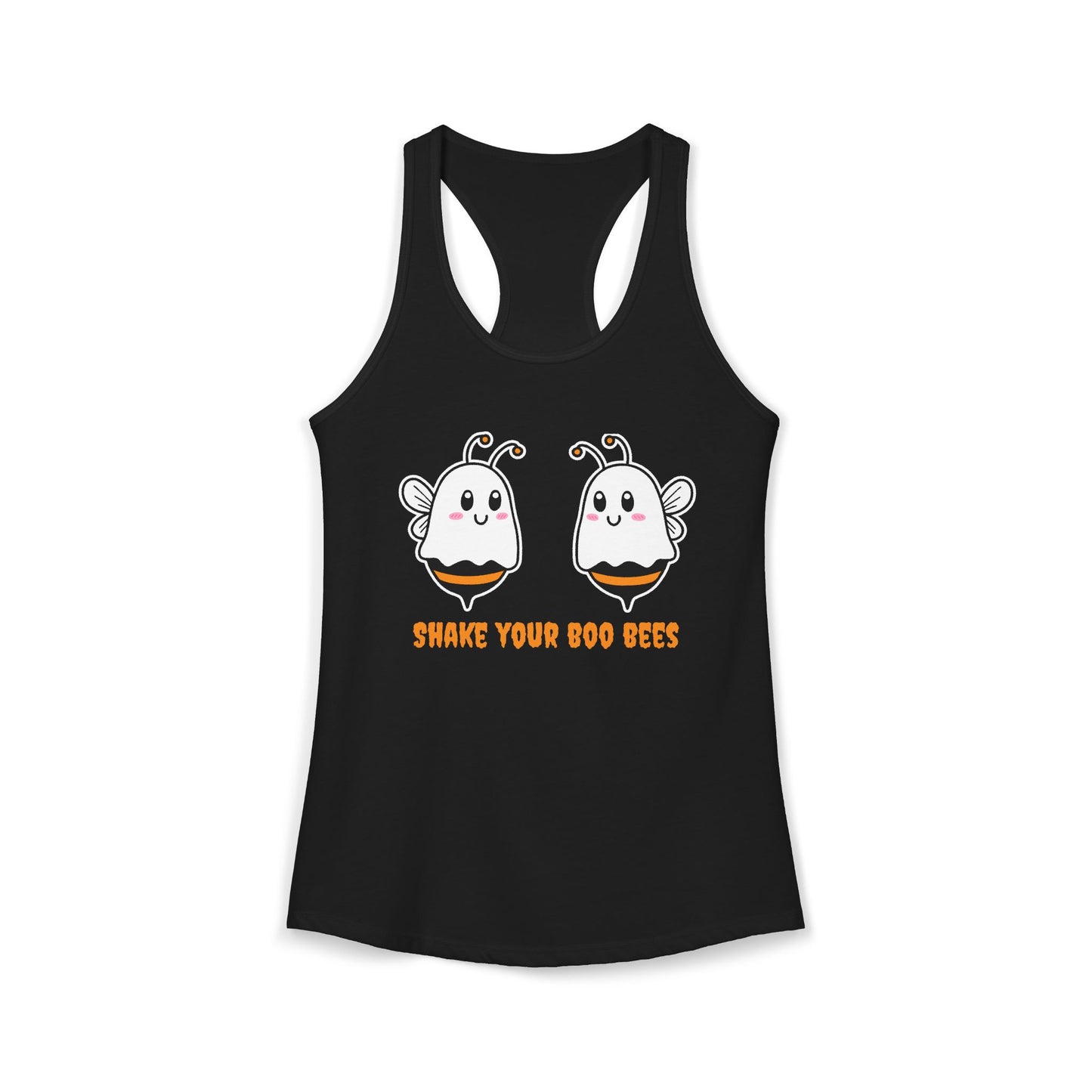 Women's Racerback Tank - SHAKE YOUR BOO BEES Halloween