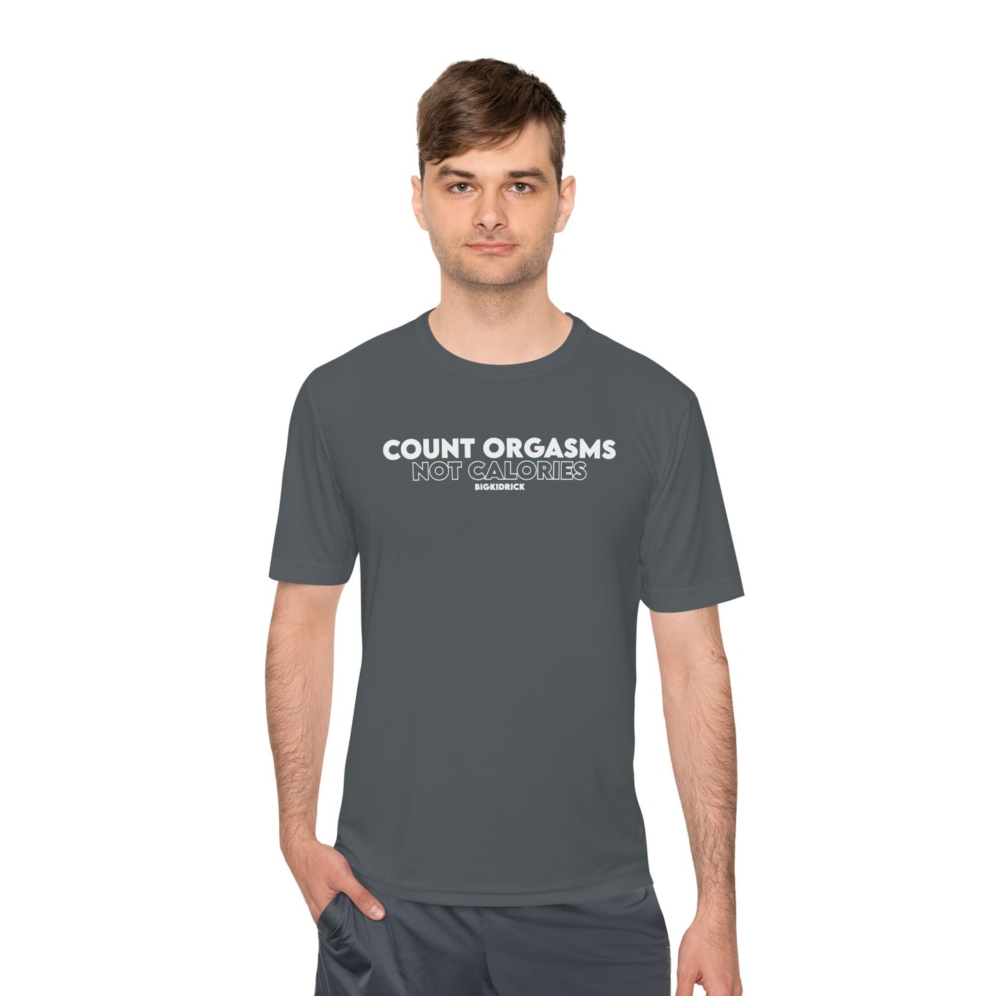 Unisex Moisture Wicking - COUNT ORGASMS NOT CALORIES (new)