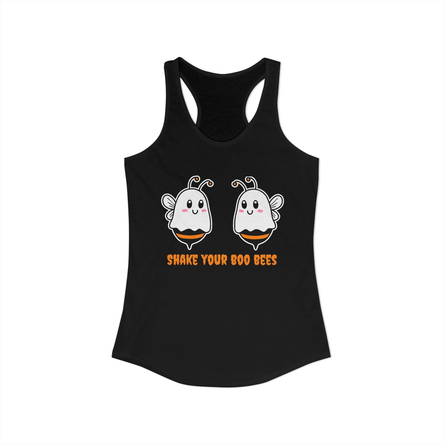 Women's Racerback Tank - SHAKE YOUR BOO BEES Halloween