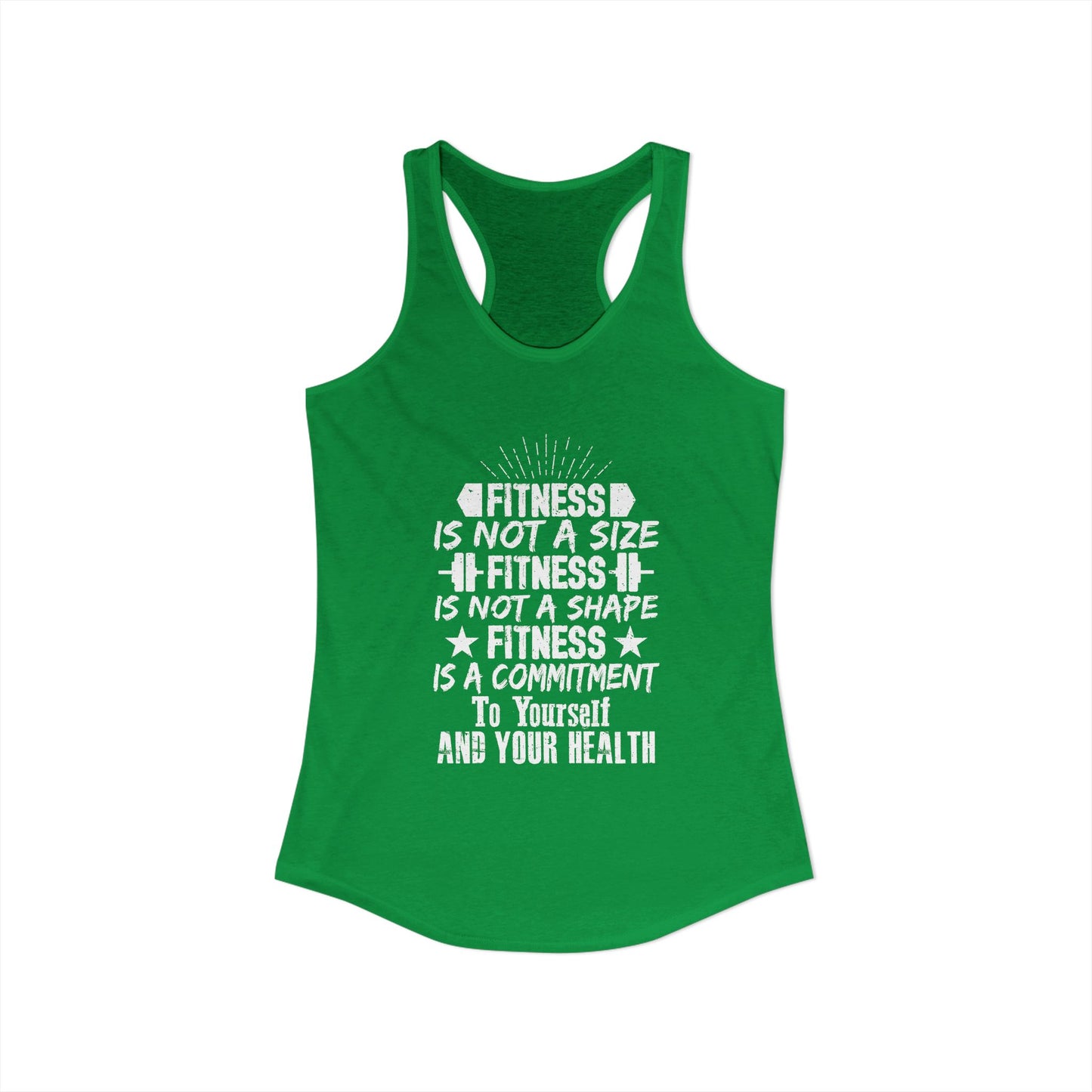 Women's Racerback Tank - FITNESS IS NOT A SIZE