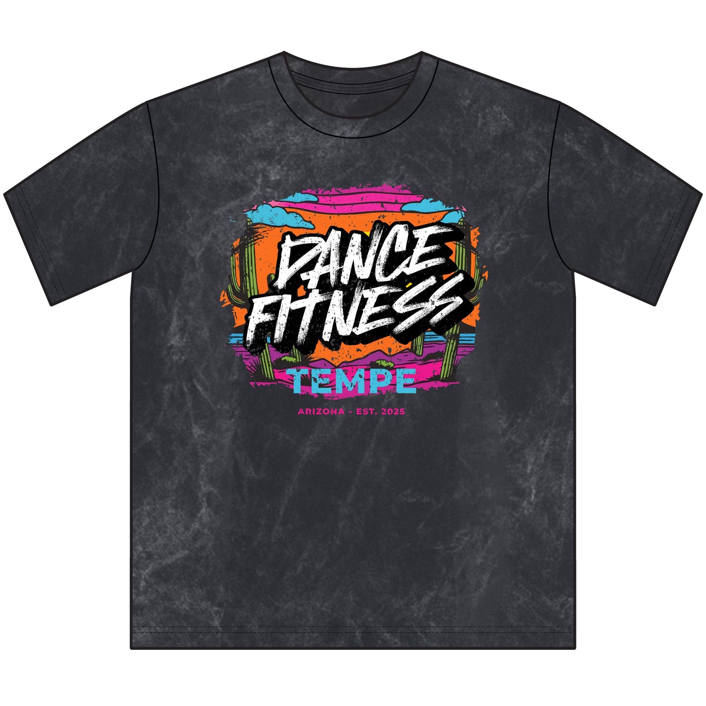 Unisex Acid-Wash T-Shirt - Dance Fitness Tempe
