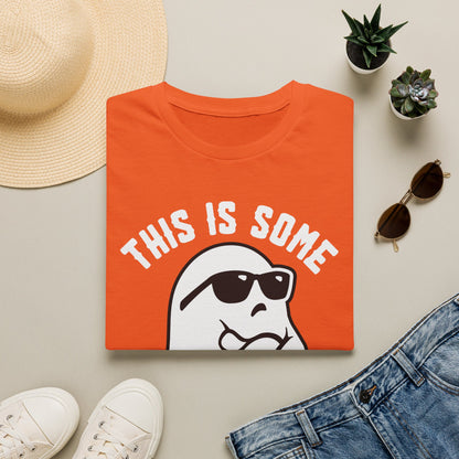 Unisex T-Shirt — "This Is Some Boo Sheet" Grumpy Halloween