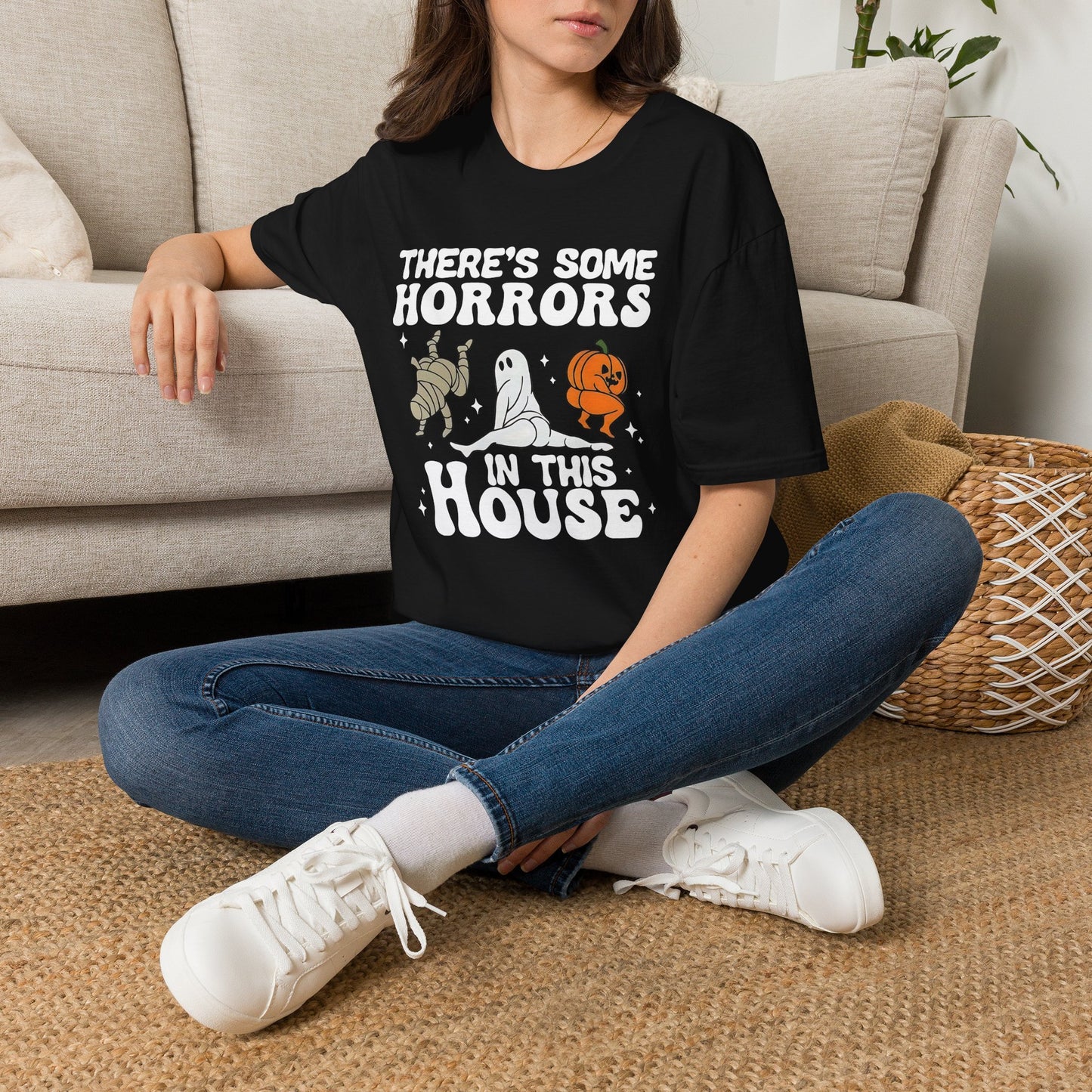 Unisex T-Shirt — THERE'S SOME HORRORS Halloween