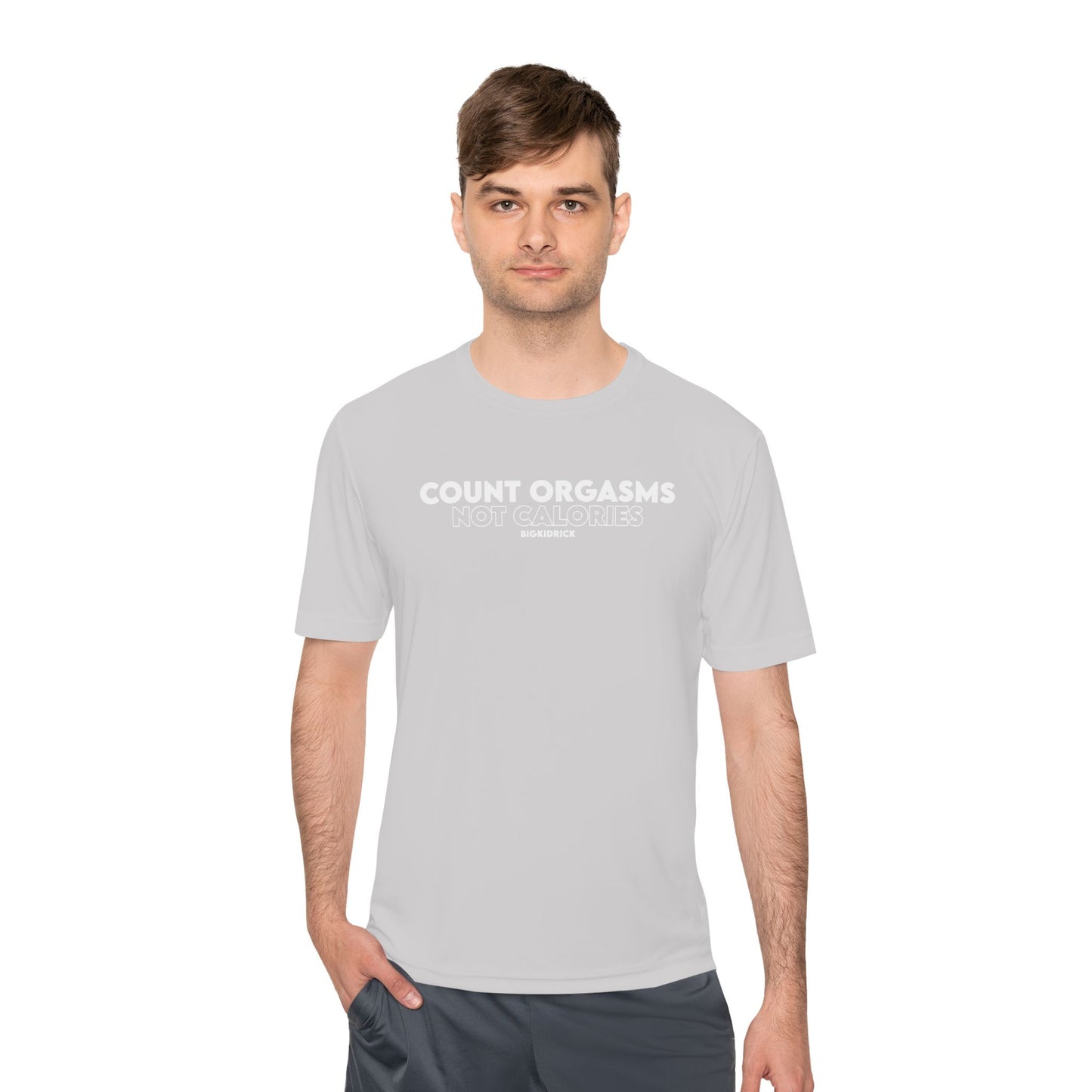 Unisex Moisture Wicking - COUNT ORGASMS NOT CALORIES (new)