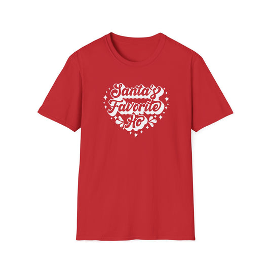 SANTA'S FAVORITE HO - Unisex Softstyle T-Shirt