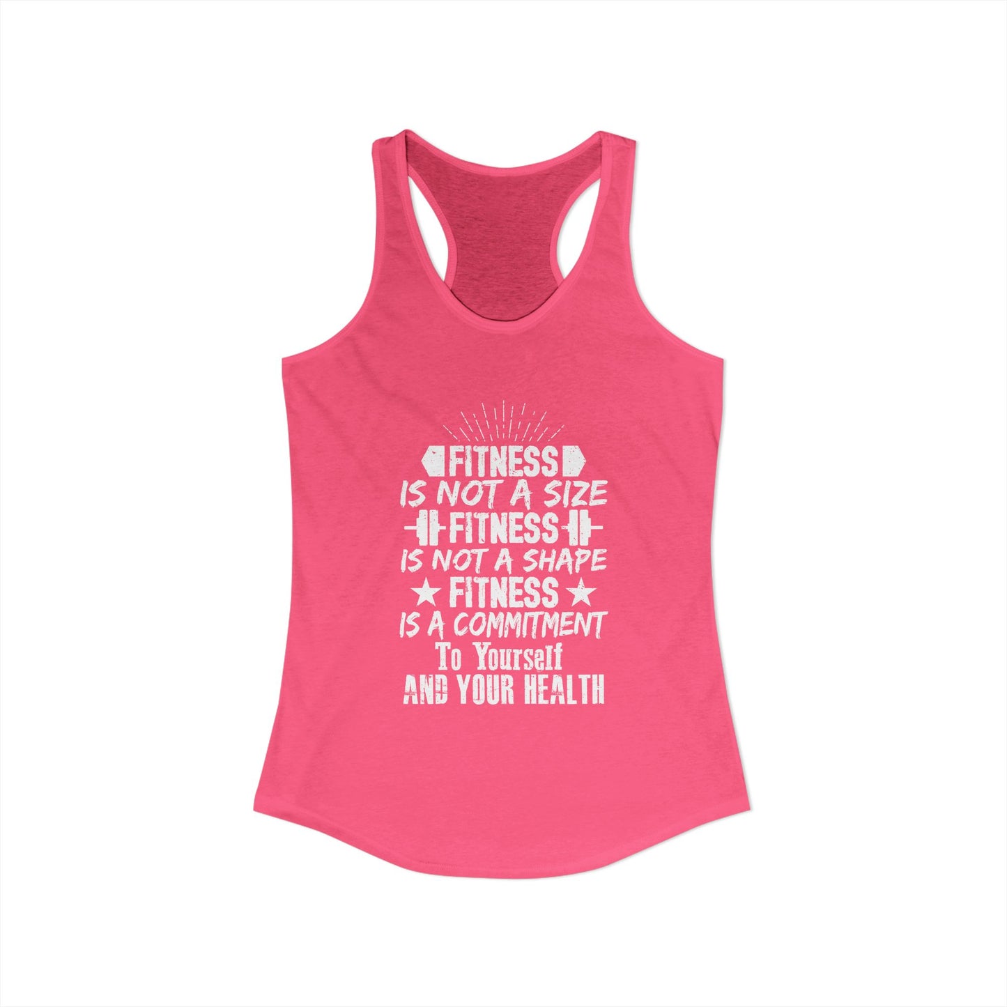 Women's Racerback Tank - FITNESS IS NOT A SIZE