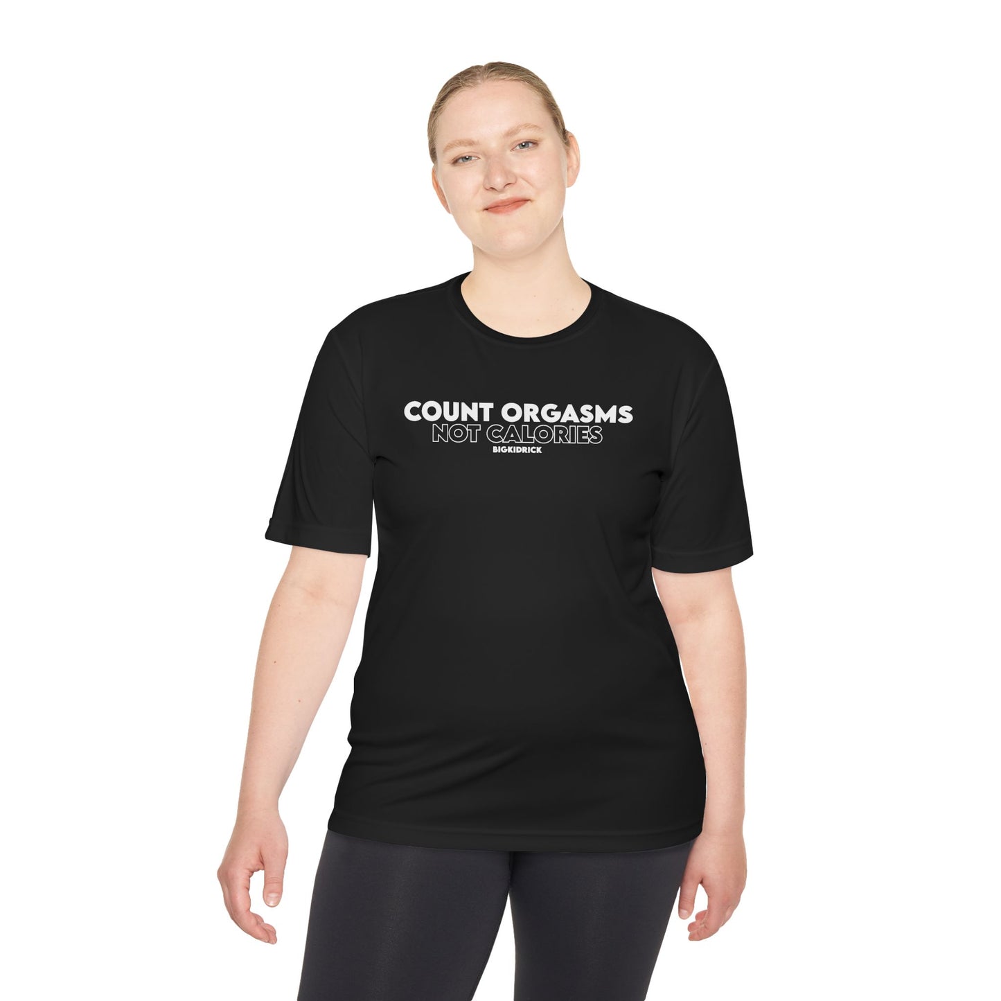 Unisex Moisture Wicking - COUNT ORGASMS NOT CALORIES (new)
