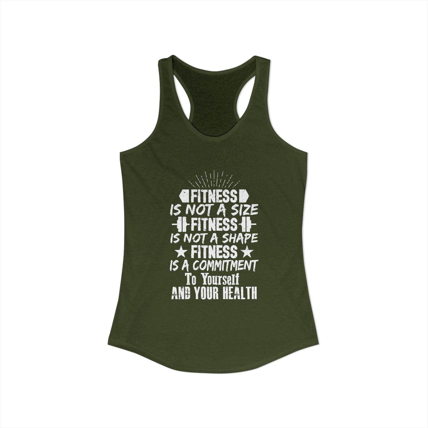Women's Racerback Tank - FITNESS IS NOT A SIZE