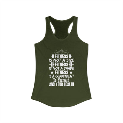 Women's Racerback Tank - FITNESS IS NOT A SIZE