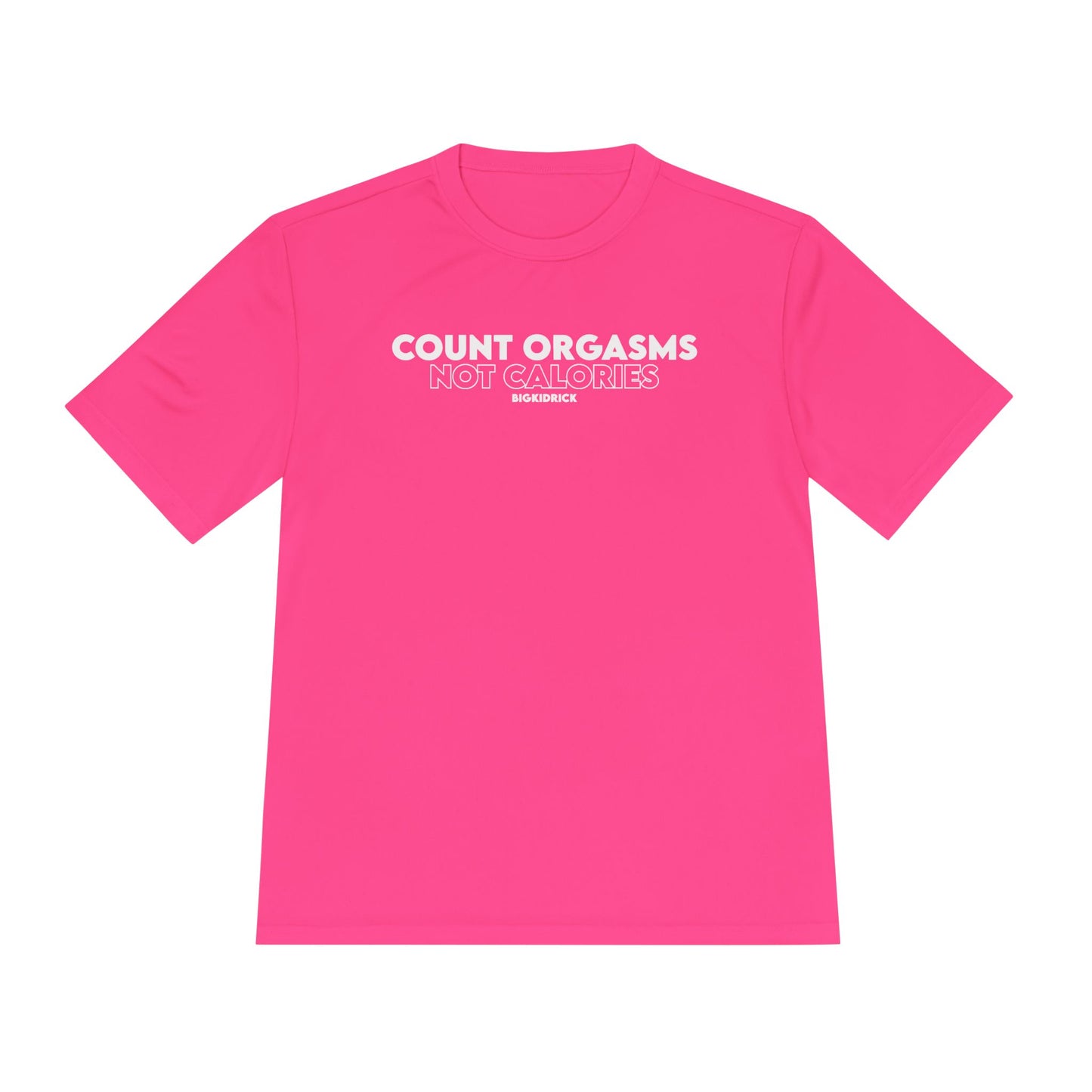 Unisex Moisture Wicking - COUNT ORGASMS NOT CALORIES (new)