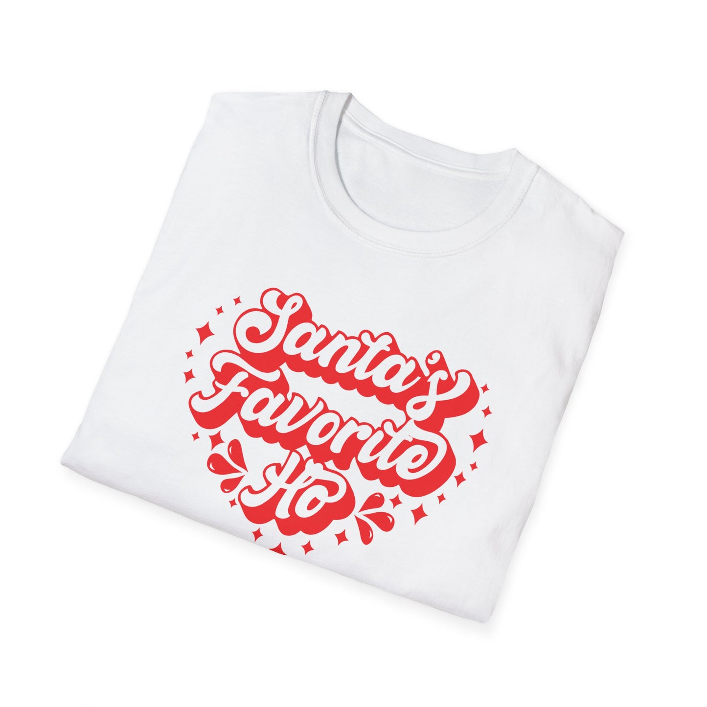 SANTA'S FAVORITE HO - Unisex Softstyle T-Shirt