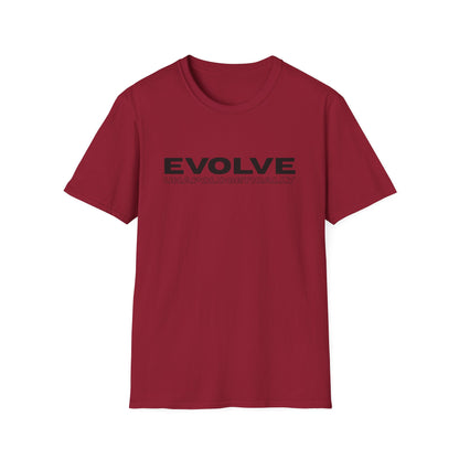 Unisex T-Shirt - EVOLVE UNAPOLOGETICALLY - BLACK LOGO