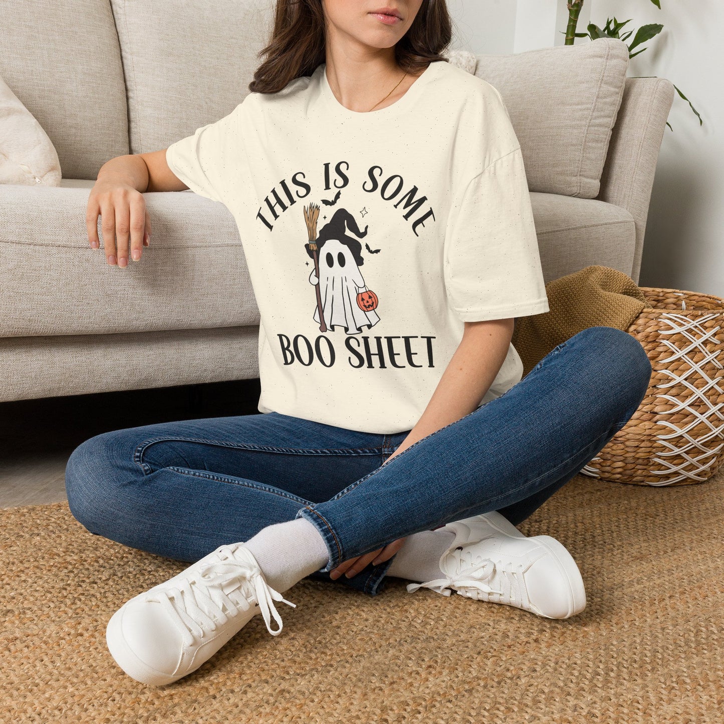 Unisex T-Shirt — "This Is Some Boo Sheet" Cute Halloween