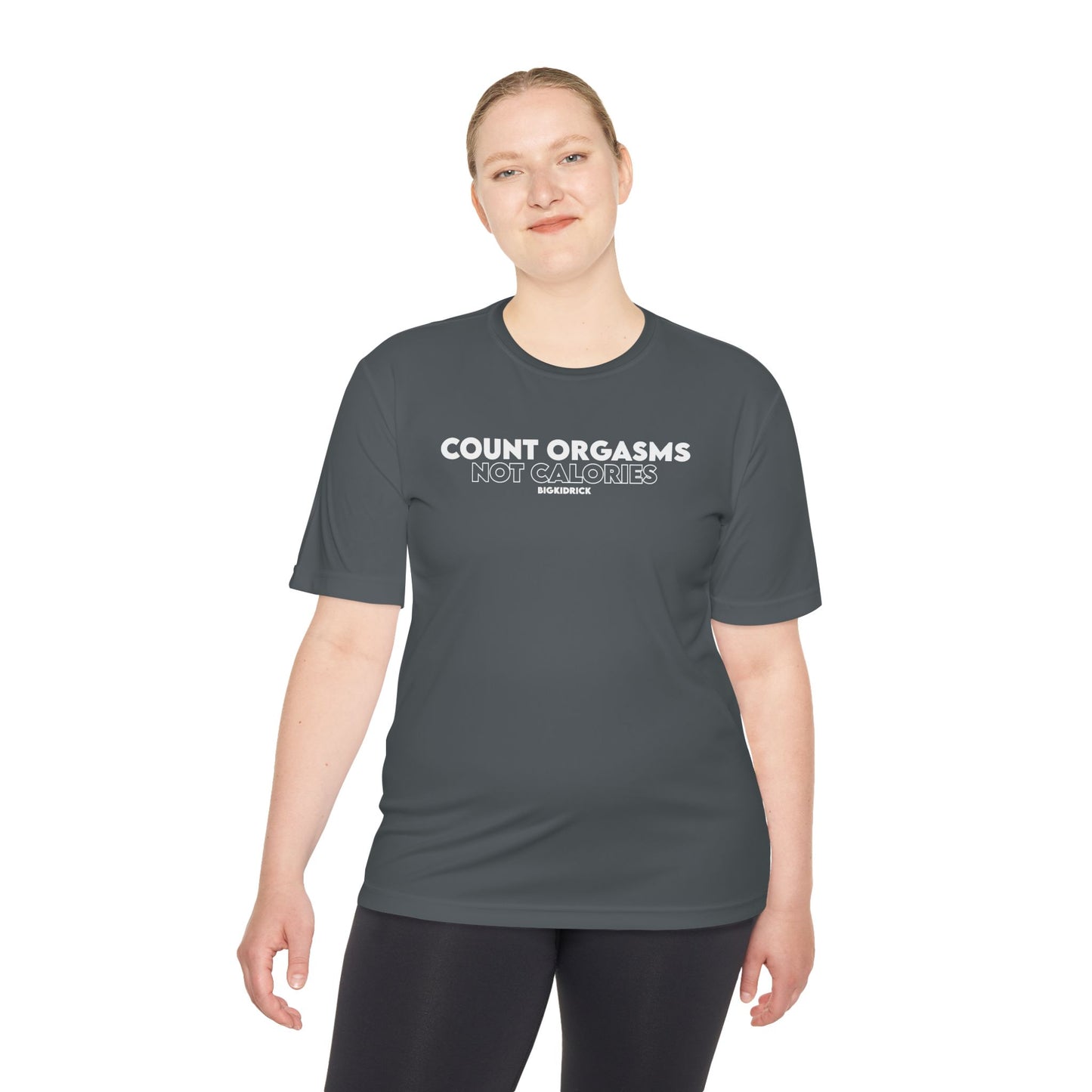 Unisex Moisture Wicking - COUNT ORGASMS NOT CALORIES (new)